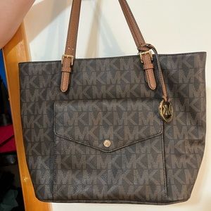 MICHAEL KORS BROWN TOTE BAG